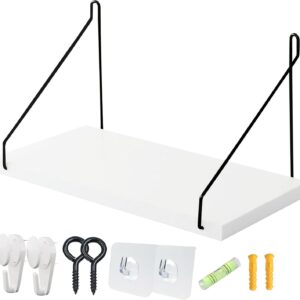 ウォールシェルフ 壁を傷つけない 30cm 壁掛け棚 賃貸 壁 棚 穴あけない ウォールラック 壁に付けられる家具 飾り棚 設置棚 壁 棚 傷つけない 簡単取り付け diy棚 白 洗面所/キッチン/トイレ/玄関 壁棚収納(ホワイト)