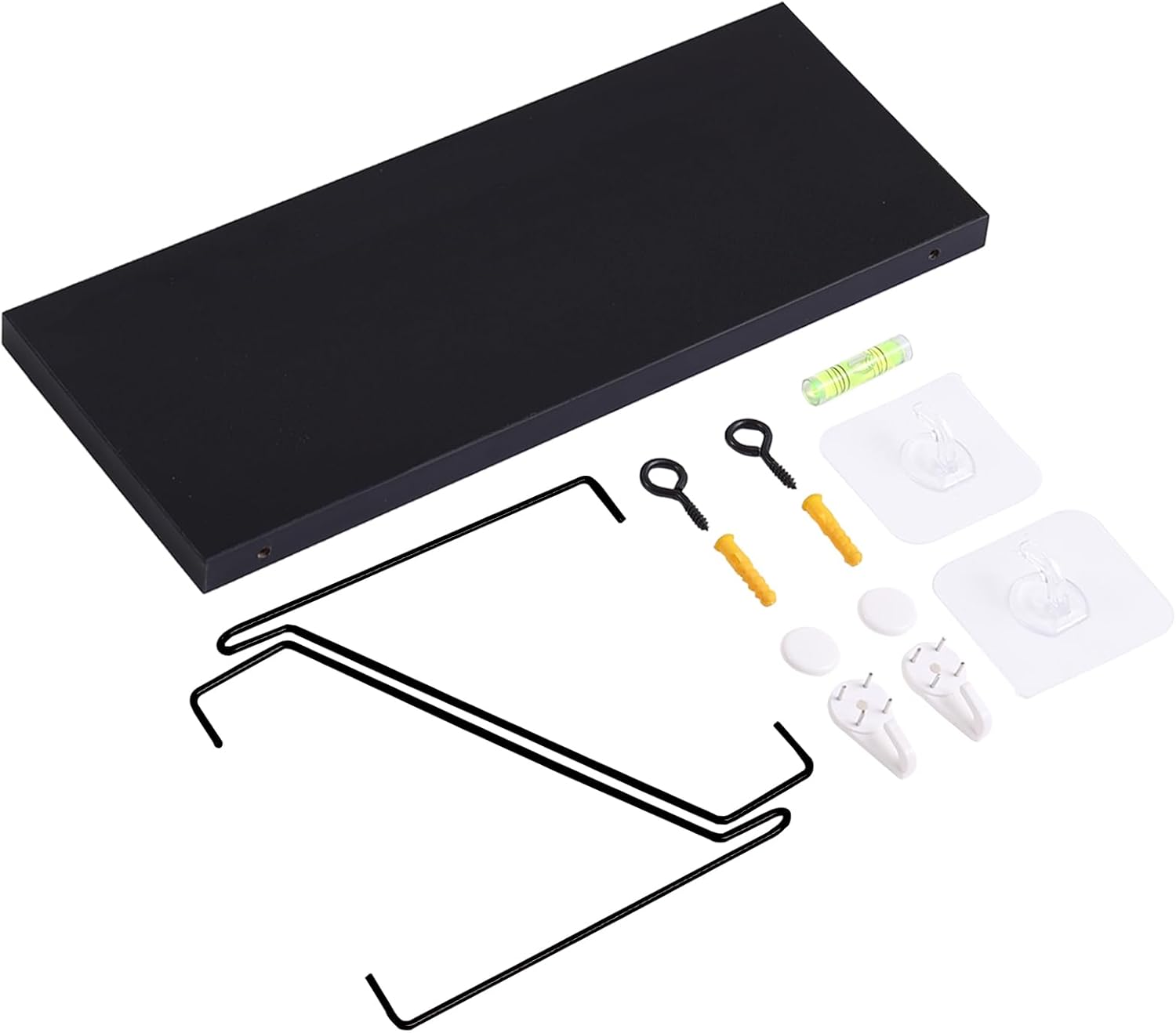 ウォールシェルフ 壁を傷つけない 30cm 壁掛け棚 賃貸 壁 棚 穴あけない ウォールラック 壁に付けられる家具 飾り棚 設置棚 壁 棚 傷つけない 簡単取り付け diy棚 洗面所/キッチン/トイレ/玄関 収納ラック (ブラック) - Image 8