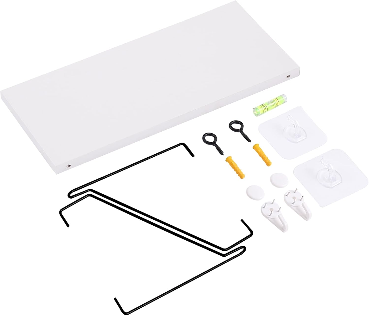 ウォールシェルフ 壁を傷つけない 30cm 壁掛け棚 賃貸 壁 棚 穴あけない ウォールラック 壁に付けられる家具 飾り棚 設置棚 壁 棚 傷つけない 簡単取り付け diy棚 白 洗面所/キッチン/トイレ/玄関 壁棚収納(ホワイト) - Image 9